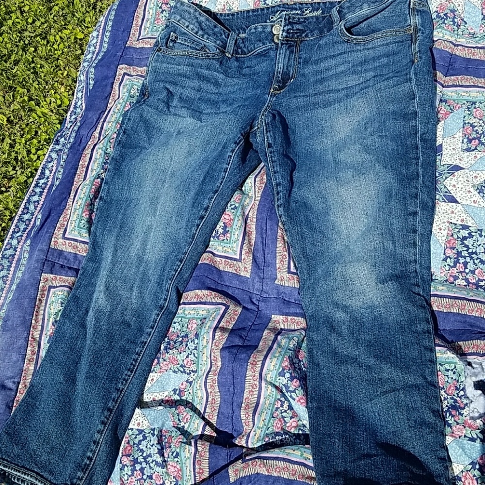 American Eagle Artist Crop Jeans 16